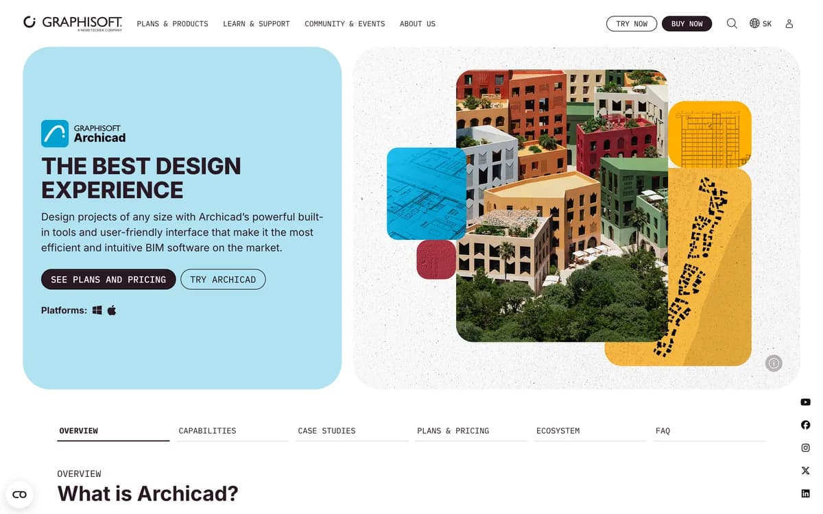 Graphisoft Archicad page, captured 25 October 2026