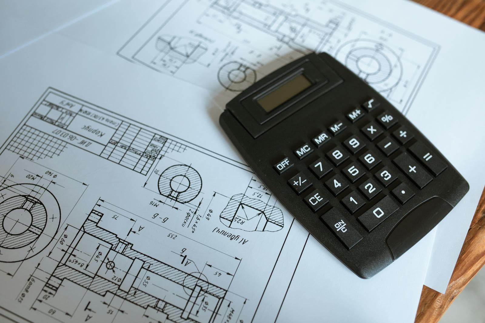 Dimensioned shaft drawing exported as DXF