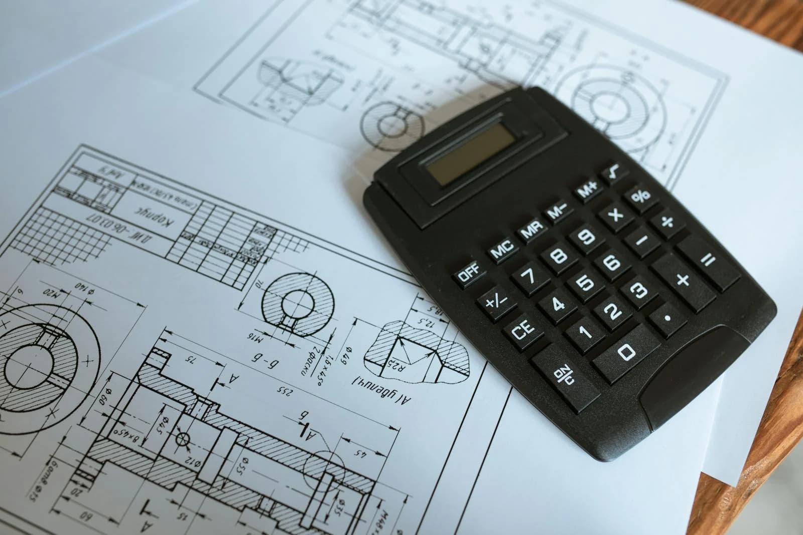 Dimensioned shaft drawing exported as DXF
