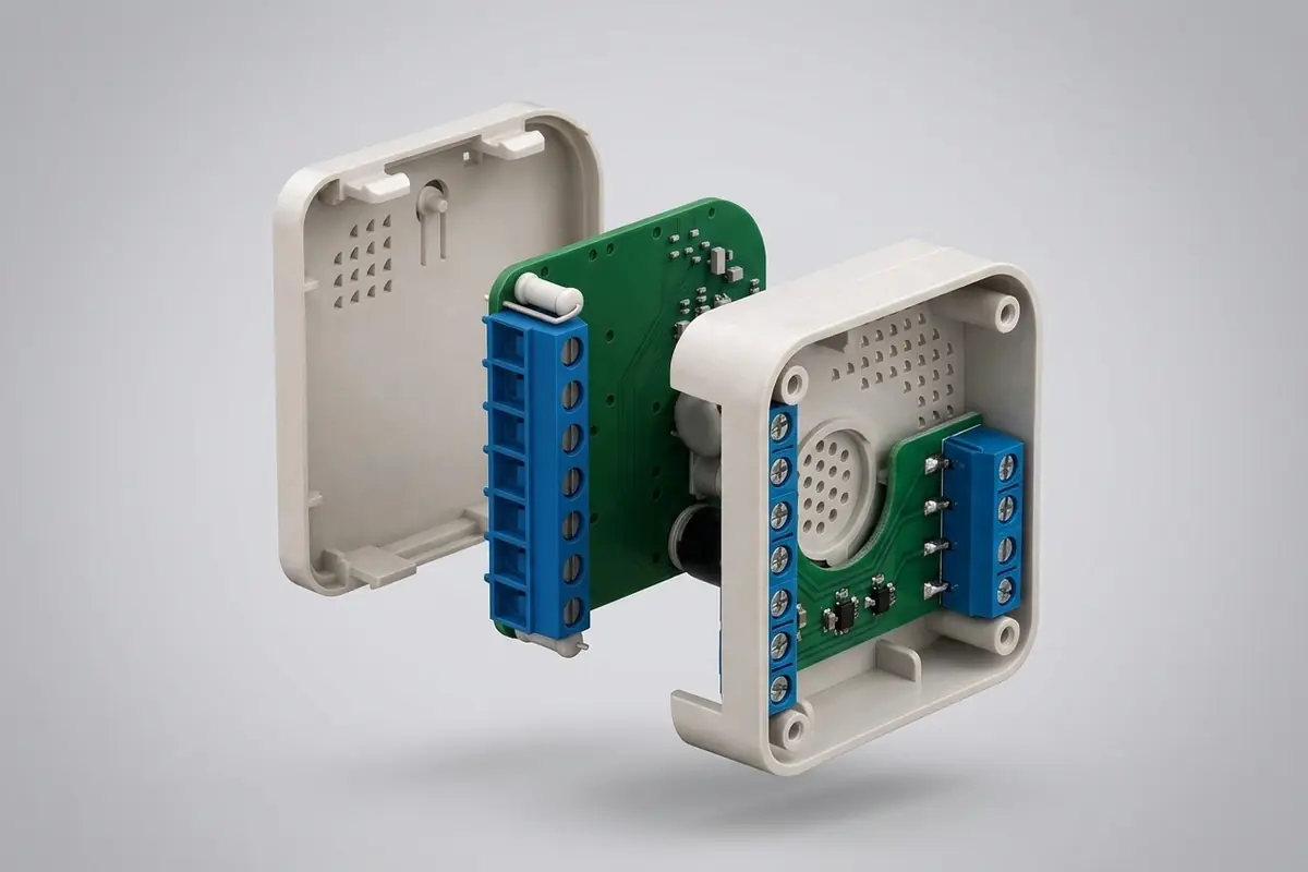 The original photo of a printed enclosure