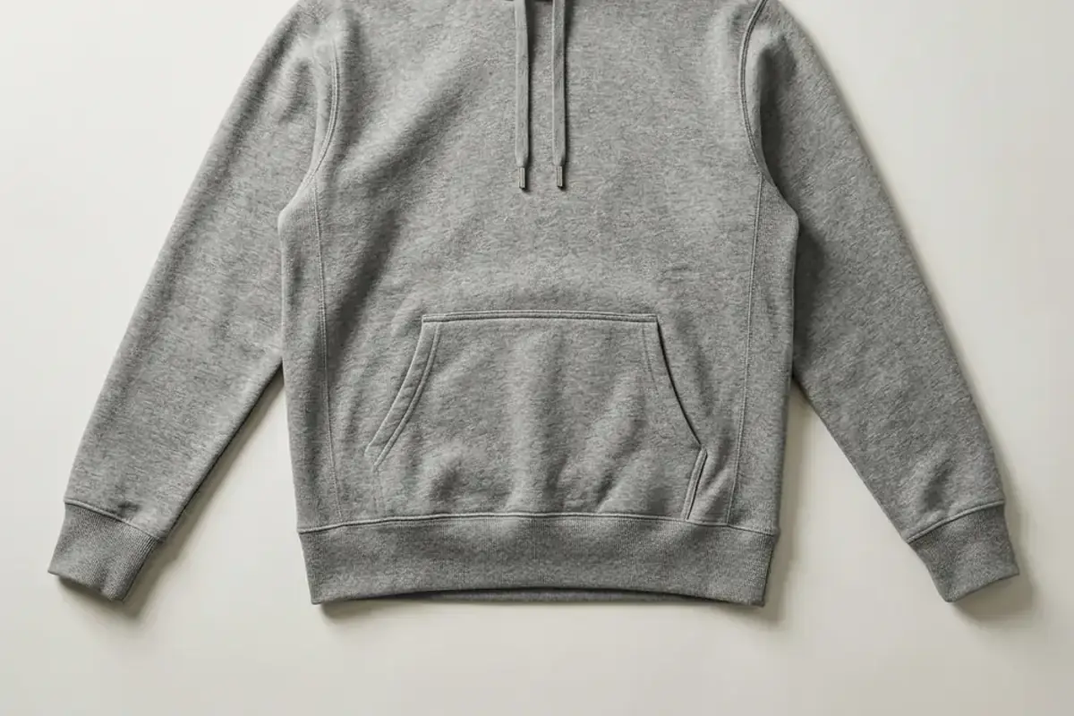 The original photo of a pullover hoodie