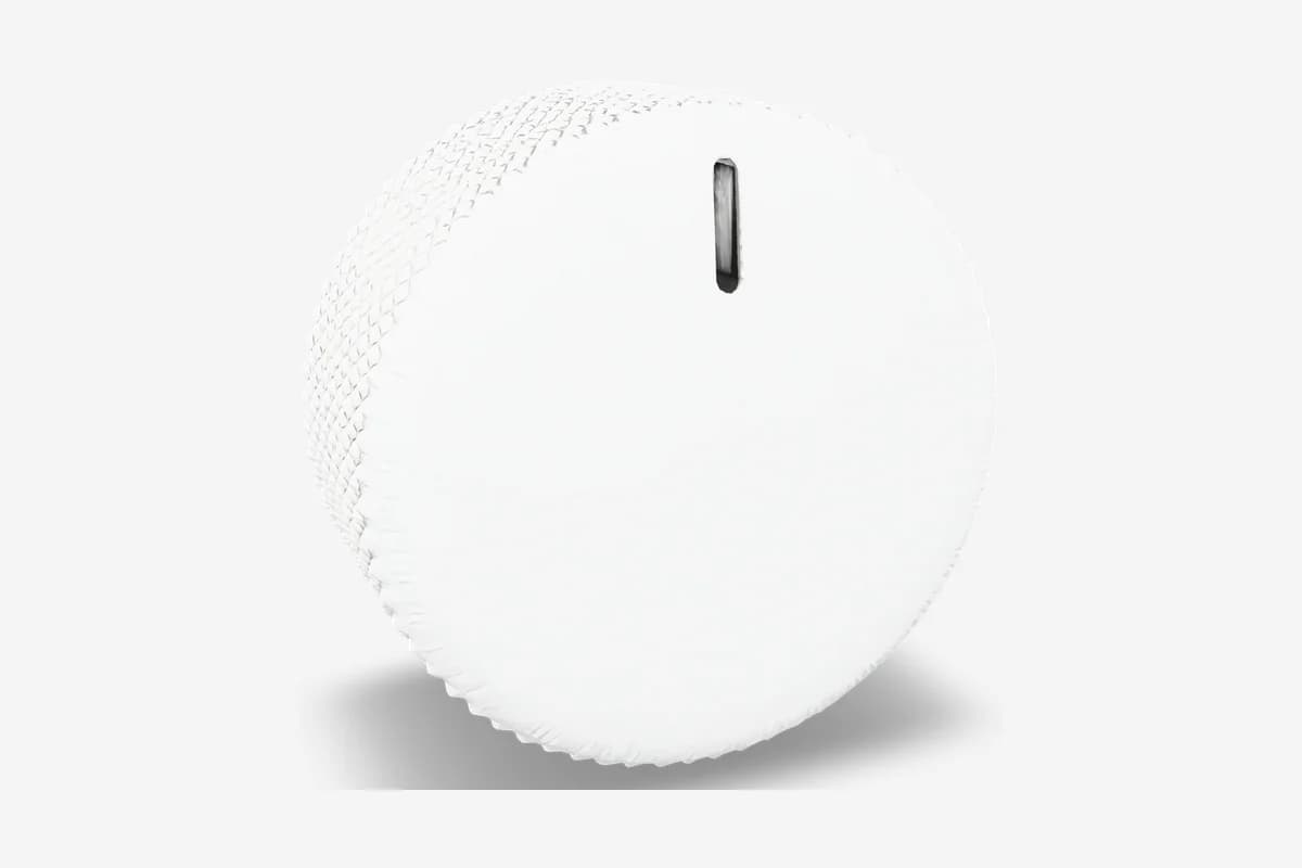 Technical drawing of a knurled control knob made by TechDraw AI
