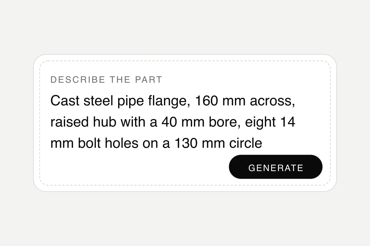 The original description of a cast steel pipe flange