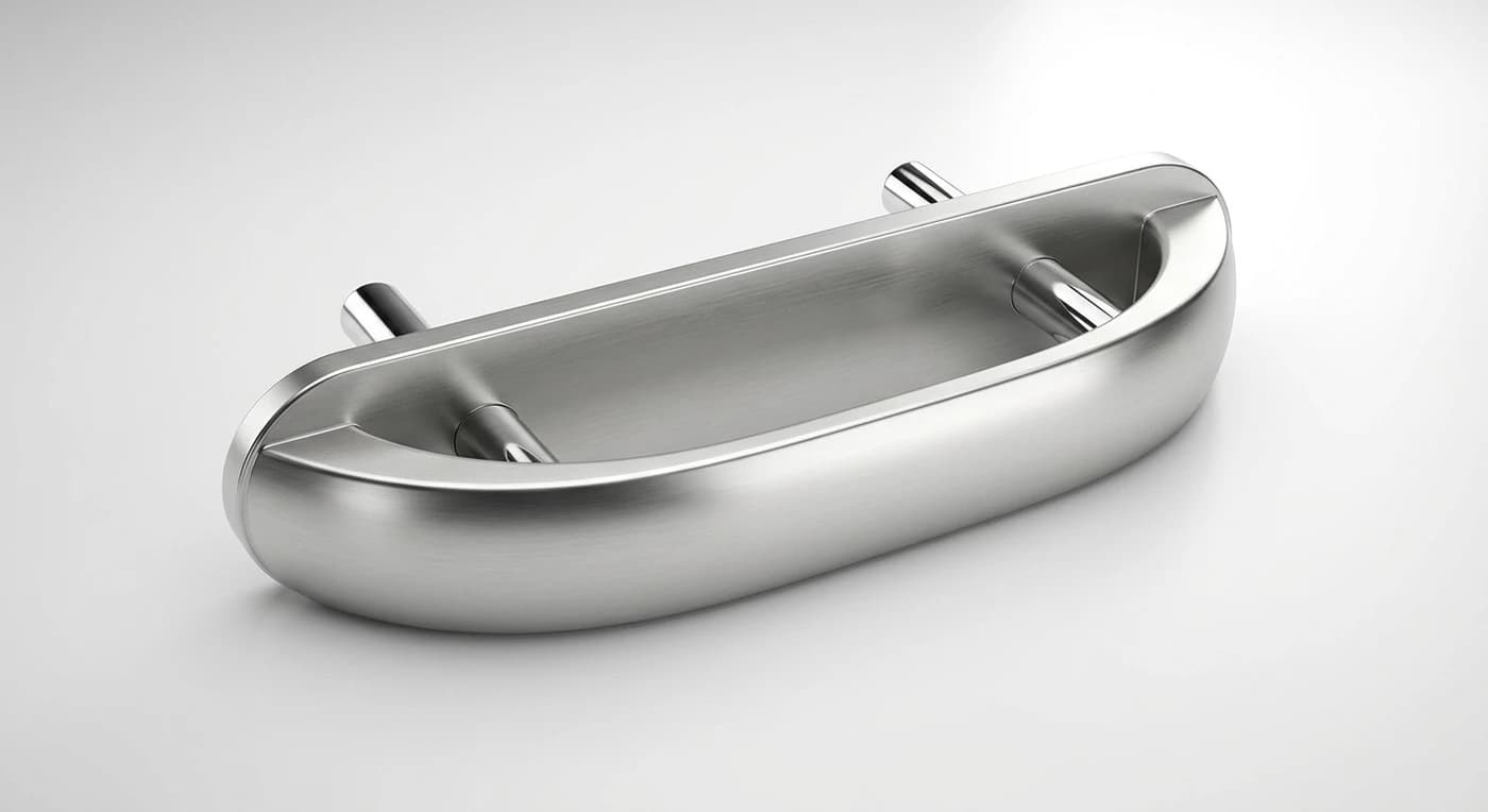 A prismatic profile, extruded into a solid handle