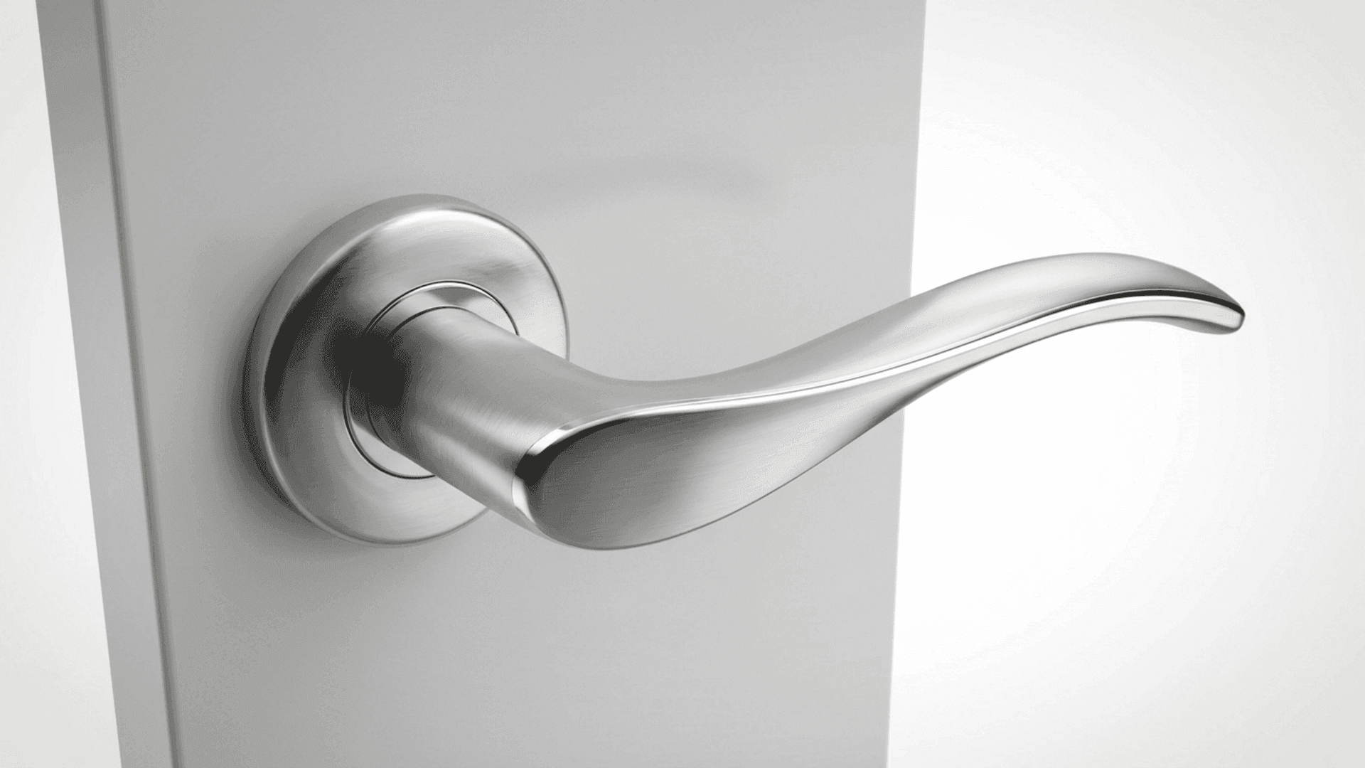 A door handle built from an imported profile in Rhino