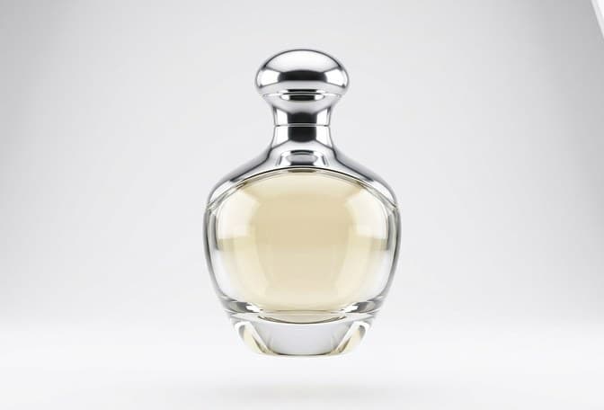 A perfume bottle modelled in Rhino
