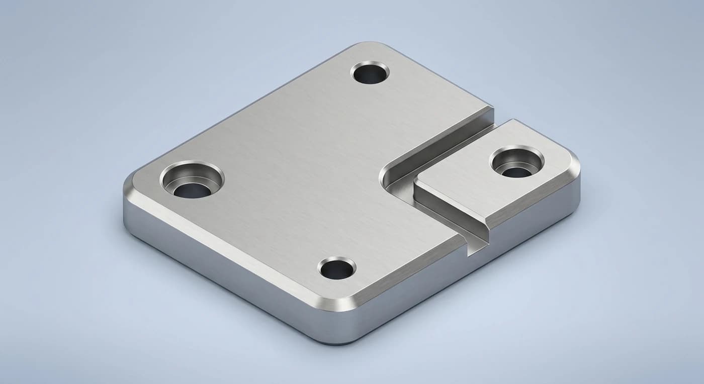 A prismatic plate, pushed up from a flat profile