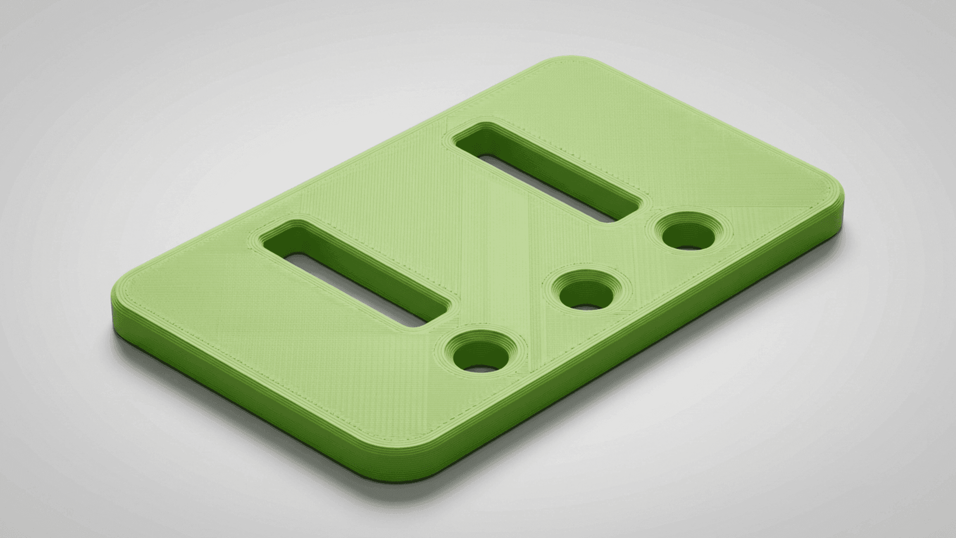 A bracket built from an imported SVG in Tinkercad
