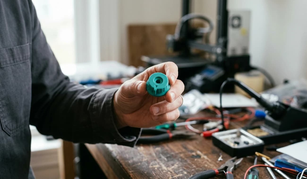 An undocumented 3D-printed knob with no drawing