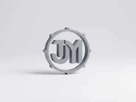 A finished solid part, the kind a 3D printer produces from the file