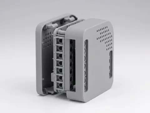 A finished solid part, the kind a 3D printer produces from the file