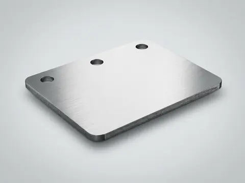 A surface-ground plate