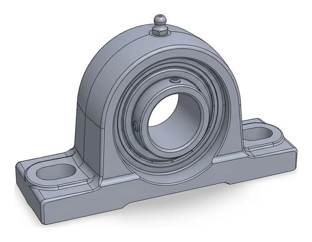 The 3D CAD model of that pillow block